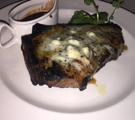 The Capital Grille - Atlanta, GA. Ribeye topped with blue cheese crumbles