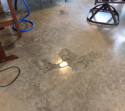 C & G Sheet Metal - Manchester, TN. Wet floor on porch