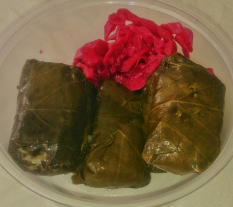 Lemon Zest Cafe - Glendale, CA. Dolma. Grape leaves stuffed with rice and herbs