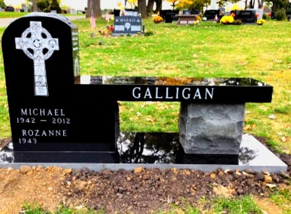 Solid Rock Monument - Desoto, TX. Black memorial, cemetery Bench