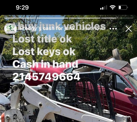 Freddy's Cash for Junk Cars