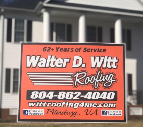 Walter D Witt Roofing - Petersburg, VA