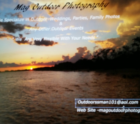 MAG Outdoor Photography - Montgomery, AL. Mag Outdoor Photography, Business Card  ,  (Sunset at Sanibel Island Florida )