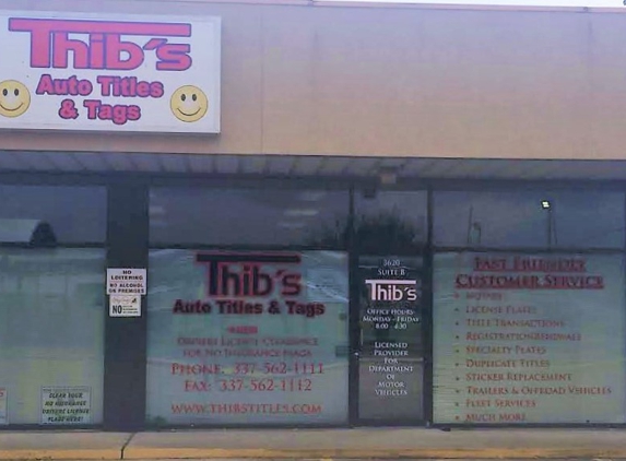 Thib's Auto Titles and Tags, Inc. - Lake Charles, LA