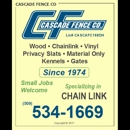 Cascade Fence - Fence-Sales, Service & Contractors