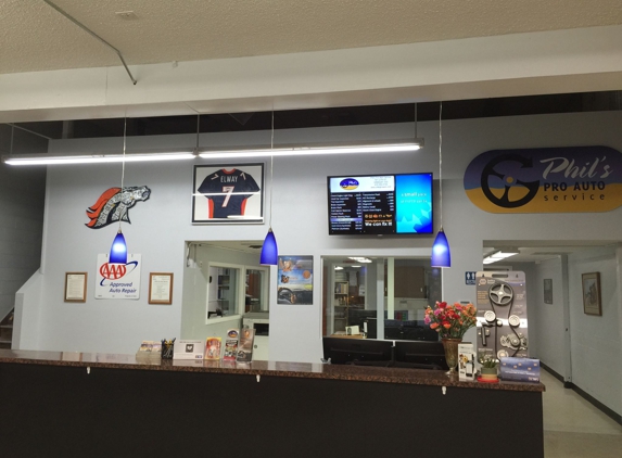 Phil's Pro Auto Service - Greeley, CO. Front desk