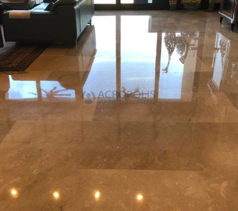 Acropolis Marble Polishing - Miami, FL. Travertine restoration