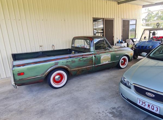 Ipswich Paint Supplies - North Ipswich, QLD. My first go at patina.  Ok for a bricklayer
