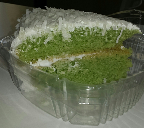 Loving Hut - Fresno, CA. Pandan Cake