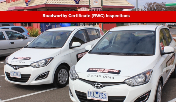 Hoppers Service Centre - Hoppers Crossing, VIC. Roadworthy Certificate (RWC) Inspections