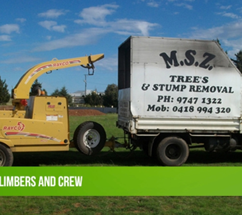 MSZ Tree Lopping Service. Experienced Climbers And Crew