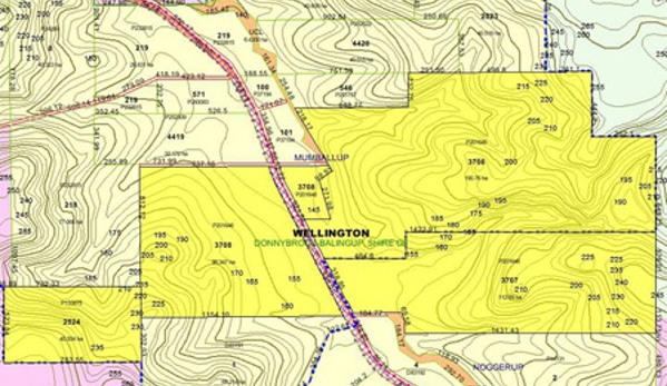 Paterson Property Valuers WA Pty Ltd - North Perth, WA. Farm location plan