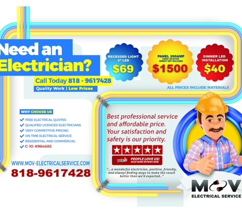 MOV Electrical Service - Tarzana, CA