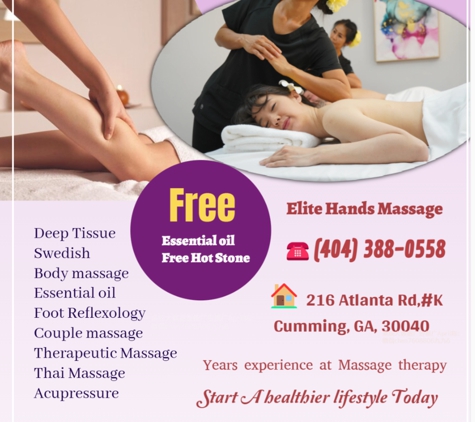 Elite Hands Massage - Cumming, GA