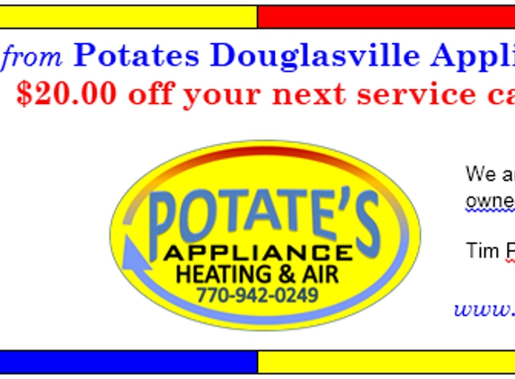 Potates Douglasville Appliance Heating & Air - Douglasville, GA