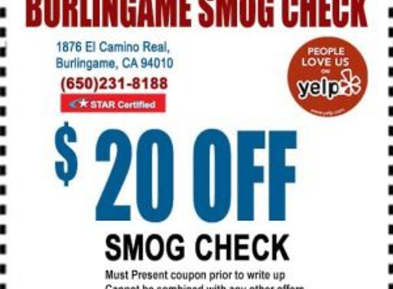 Burlingame Smog Check - Burlingame, CA