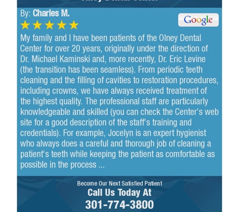 Olney Dental Center: Eric D. Levine, DDS - Olney, MD