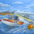 Bass Boat Racing Art Work - Art Galleries, Dealers & Consultants