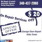 Garage Door Repair Of Katy TX