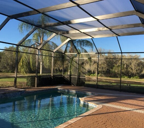 Modern Pool Cage Painting - Sarasota, FL