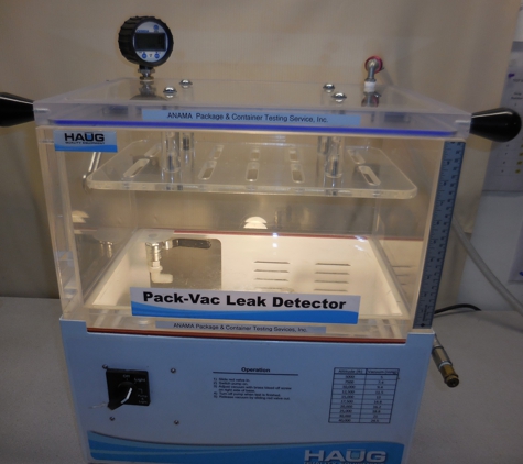 ANAMA Package and Container Testing Services, Inc. - Stamford, CT. Vacuum Leak Tester