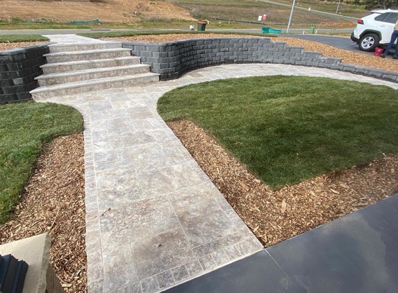 Botanic Landscapes - Orange, NSW. Natural Stone Path & Walls Curved