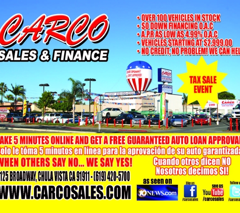 Carco Sales & Finance - Chula Vista, CA