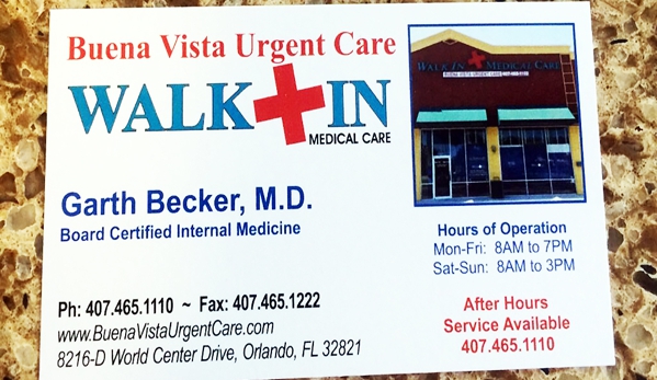 Buena  Vista Urgent Care - Orlando, FL