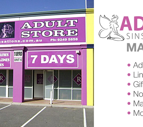 Adult Sinsations - Malaga, WA. With over 3000 items in store to choose from - visit us at our Malaga store.