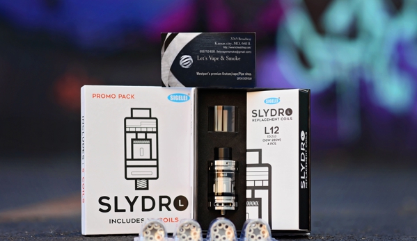 Let's Vape & Smoke Shop KC - Kansas City, MO. The Sigelei SLYDR L Sub-Ohm Tank is the latest dynamic high-powered sub-ohm tank from the illustrious Sigelei's line-up.