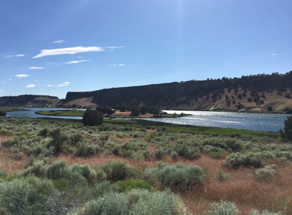 Massacre Rocks State Park - American Falls, ID. View from our campsite.