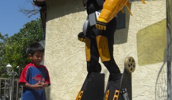 Hero's Character Rental - Los Angeles, CA. Bumblebee and the birthday boy!!