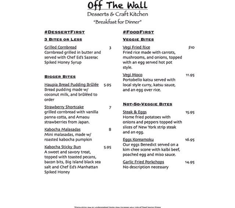 Off the Wall Craft Bar - Honolulu, HI