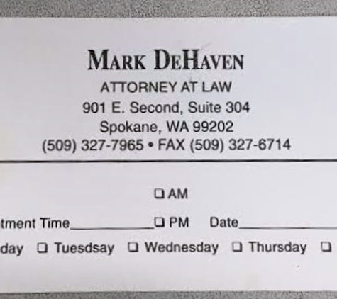 Mark DeHaven Attorney at Law - Spokane, WA