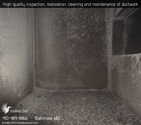 Dustless Duct - Baltimore, MD. Step of Air Duct Cleaning of Dustless Duct of Baltimore