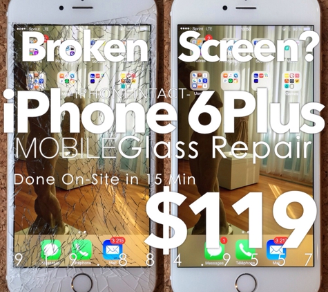 iPhoneIntact Mobile iPhone Repair - Raleigh, NC. iPhone 6 Plus Cracked Screen Glass Repair for Only $119. iPhoneIntact Brings the Screen Replacement to YOU! Repairs Done in 15 Min or LESS!