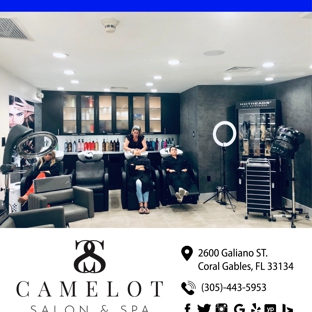 Camelot Salon & Spa - Coral Gables, FL. Camelot Salon & Spa. Explore our hair, nails, waxing, facial and massage services.