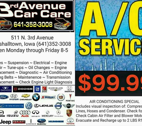 3rd Avenue Car Care - Marshalltown, IA