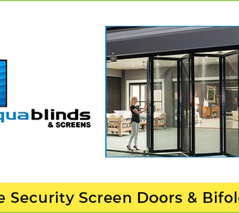 Aqua Blinds & Screens - Stapylton, QLD. Crimsafe Security Screen Doors & Bifold Doors