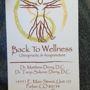 Back To Wellness Chiropractic