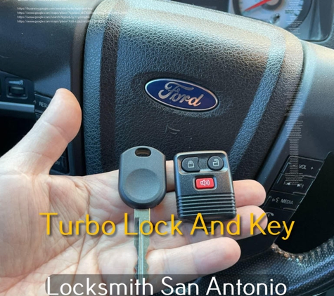 Turbo lock and key - San Antonio, TX