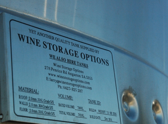 Wine Storage Options - Penrice, SA