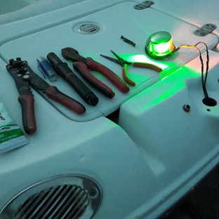 Superior Marine and Detail Restoration Service - Fort Myers, FL. Upgrading bow light..