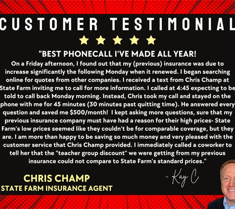 Chris Champ - State Farm Insurance Agent - Fairfield, OH
