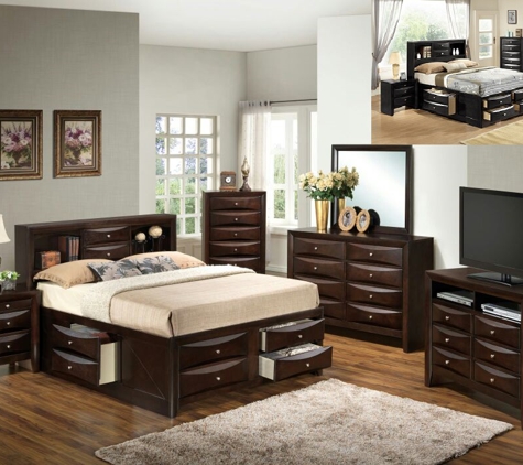 Alex Furniture & Bedding Inc - Bronx, NY. complete bedroom set with a platform storage bed including orthopedic mattress all for $1989