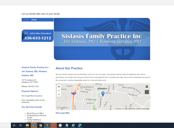 Sistasis Family Practice - Asheboro, NC