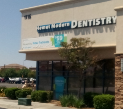 Hemet Modern Dentistry - Hemet, CA. The view of the Dental practice from the Bowser.