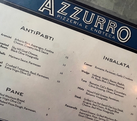 Azzurro Pizzeria - Napa, CA