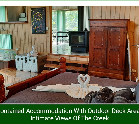 Treetops Montville - Flaxton, QLD. Self-Contained Accommodation With Outdoor Deck Areas And Intimate Views Of The Creek