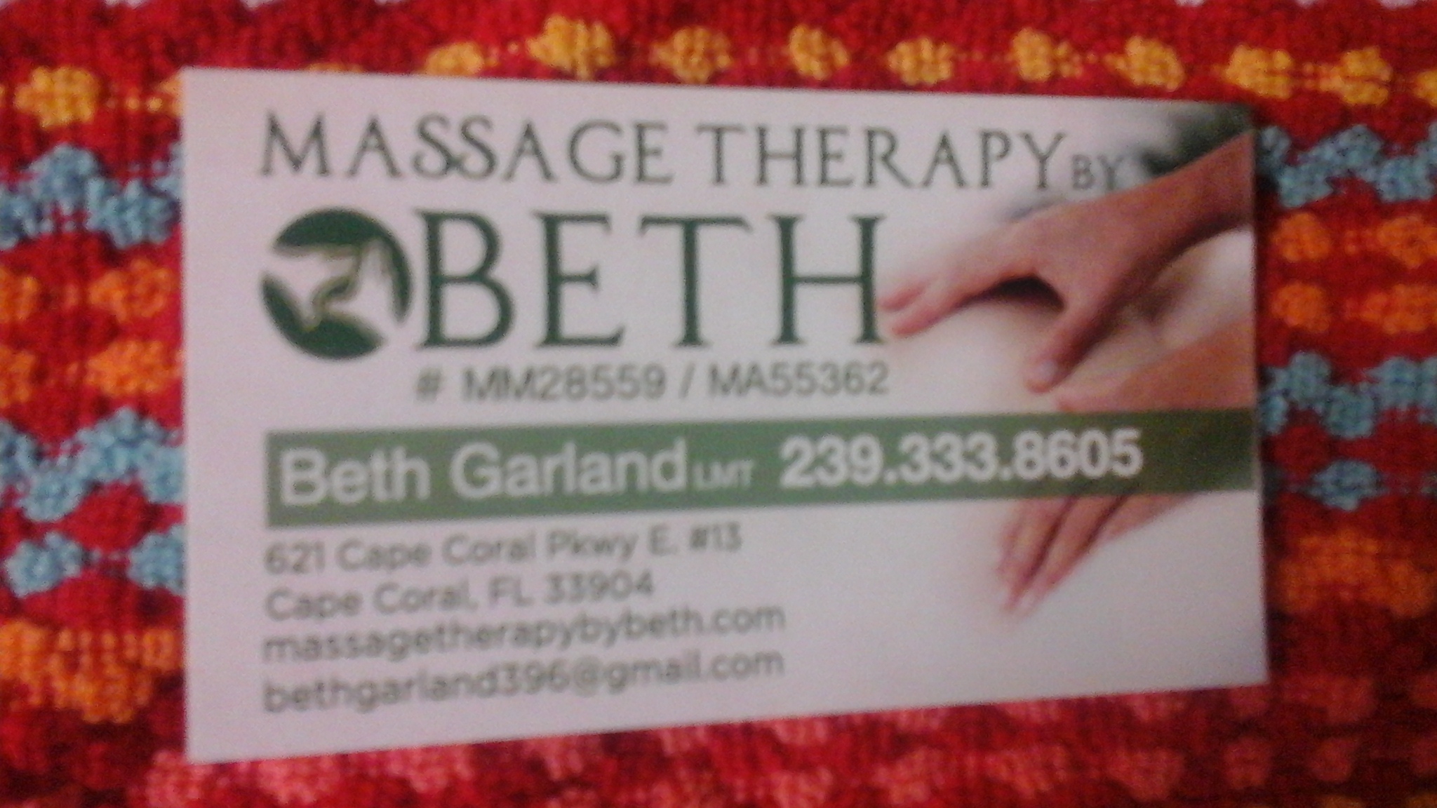 Massage Therapy By Beth Cape Coral Fl 33904